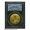 Image 3 : 1907 $20 High Relief, Flat Rim AU55 PCGS. The art