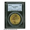 Image 1 : 1908-D $20 Motto MS63 PCGS. Lustrous with a bette