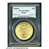 Image 1 : 1908-D $20 Motto MS64 PCGS. Peach-gold surfaces d