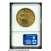 Image 2 : 1909-S $20 MS64 NGC. A lustrous and moderately ma