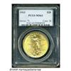 Image 3 : 1913 $20 MS63 PCGS. Rich green-golden color with 