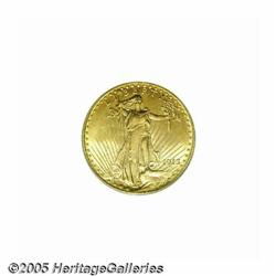 1913 $20 MS63 PCGS. Radiant honey color and sweep