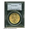 Image 1 : 1913-D $20 MS64 PCGS. This is a fully brilliant a