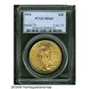 Image 3 : 1914 $20 MS63 PCGS. Radiant peach and straw-gold 