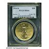 Image 1 : 1914-D $20 MS64 PCGS. Highly lustrous and well st