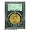 Image 1 : 1914-D $20 MS64 PCGS. A lustrous and boldly struc