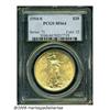 Image 1 : 1914-S $20 MS64 PCGS. Boldly struck with deep red