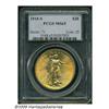 Image 1 : 1915-S $20 MS65 PCGS. Highly lustrous surfaces di