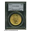 Image 1 : 1915-S $20 MS65 PCGS. Boldly struck with bright l