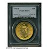 Image 1 : 1916-S $20 MS64 PCGS. Deep honey-gold color tendi