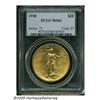 Image 1 : 1920 $20 MS63 PCGS. The surfaces display apricot-