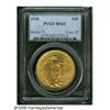Image 1 : 1920 $20 MS63 PCGS. Well struck with full, frosty