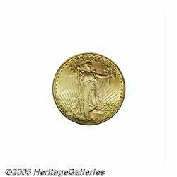 1923-D $20 MS66 NGC. Fully lustrous and attractiv