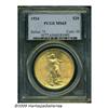 Image 1 : 1924 $20 MS65 PCGS. The surfaces present a slight