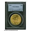 Image 1 : 1924 $20 MS65 PCGS. Well struck with bright, rich