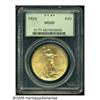 Image 3 : 1924 $20 MS66 PCGS. Bright and highly lustrous, t