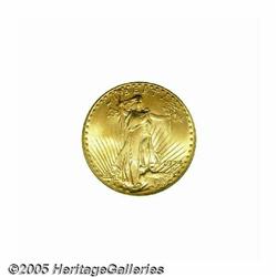 1924 $20 MS66 PCGS. Bright yellow-gold color over