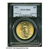 Image 3 : 1924 $20 MS66 PCGS. Bright yellow-gold color over