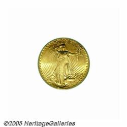 1924 $20 MS66 PCGS. Highly lustrous with only a f