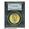 Image 3 : 1924 $20 MS66 PCGS. Highly lustrous with only a f