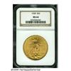 Image 1 : 1928 $20 MS64 NGC. This 1928 double eagle display