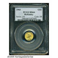 1903 G$1 Louisiana Purchase/McKinley MS64 PCGS. S