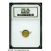 Image 1 : 1905 G$1 Lewis and Clark AU58 NGC. Greenish-gold 