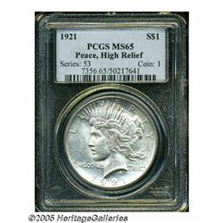 1921 S$1 MS65 PCGS. Typically struck for this iss
