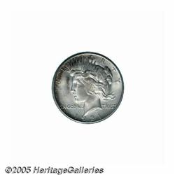 1921 S$1 MS66 PCGS. The crescent-like apricot-gol