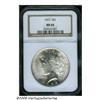 Image 1 : 1923 S$1 MS66 NGC. Bright, highly lustrous surfac