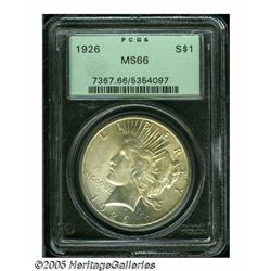 1926 S$1 MS66 PCGS. Superbly defined on all of th