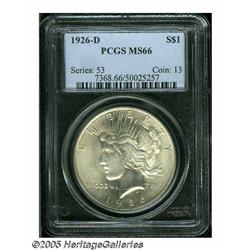 1926-D S$1 MS66 PCGS. A radiant Premium Gem with 