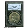 Image 1 : 1972 $1 Type One MS65 PCGS. A lustrous silver-gra