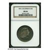 Image 1 : 1892 50C Columbian MS66 NGC. Warm multicolored pa