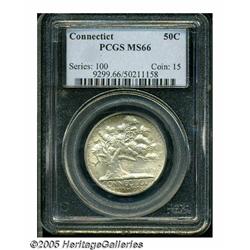 1935 50C Connecticut MS66 PCGS. This is a frosty 