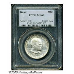 1922 50C Grant no Star MS66 PCGS. Well struck and