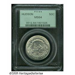 1935 50C Hudson MS64 PCGS. Bright, satiny, and un