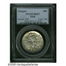 1928 50C Oregon MS67 PCGS. Superb quality for thi