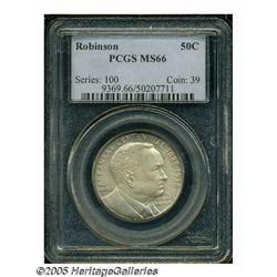 1936 50C Robinson MS66 PCGS. This Robinson commem