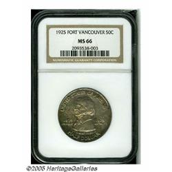 1925 50C Vancouver MS66 NGC. Luscious original to