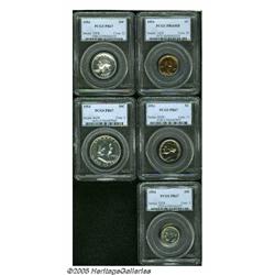 1954 1C Proof Set PR66 to PR67 PCGS. The set incl