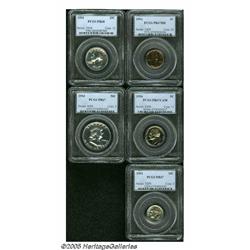 1954 1C Proof Set PR67 to PR68 PCGS. The set incl