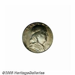 1952-D 50C Franklin Half Dollar--Struck on a Quar