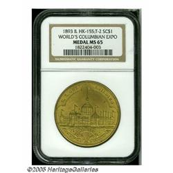 1893 World's Columbian Expo Medal MS65 NGC. HK-15