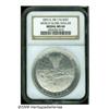 Image 1 : 1893 World Globe Dollar MS64 NGC. HK-174. Aluminu