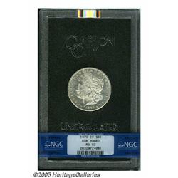 1879-CC S$1 MS62 NGC. A nicely struck, nearly bri