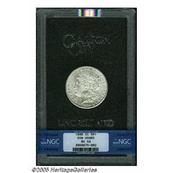 1880-CC S$1 MS64 NGC. A fully lustrous near-Gem, 