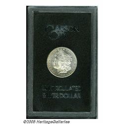 1885-CC S$1 MS60 Uncertified. This semi-prooflike