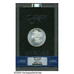 1885-CC S$1 MS64 NGC. Both obverse and reverse ar