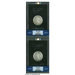 1890-CC S$1 MS62 NGC, a nicely struck and lustrou